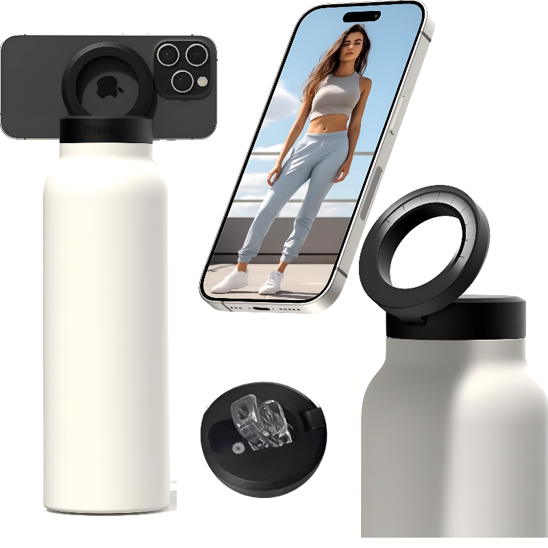 Insulated Water Bottle with Magsafe Phone Holder