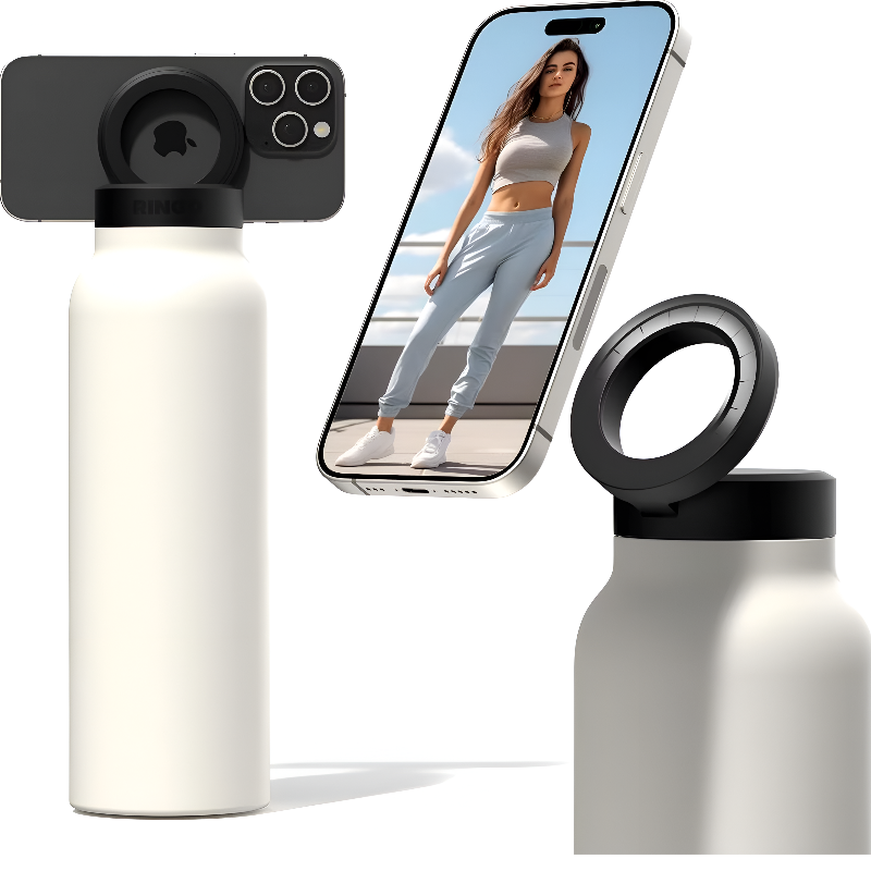 Insulated Water Bottle with Magsafe Phone Holder