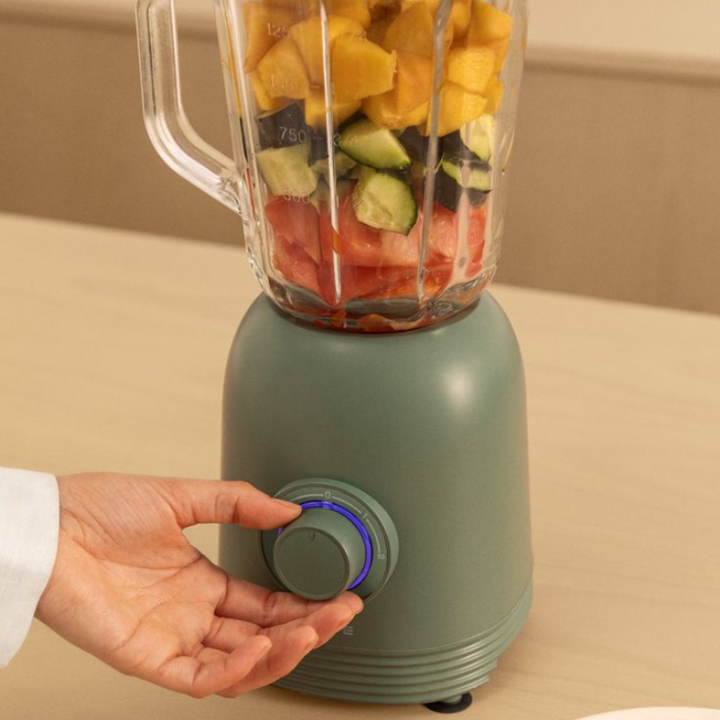 High-Power 800W Blender with 4 Stainless Steel Blades