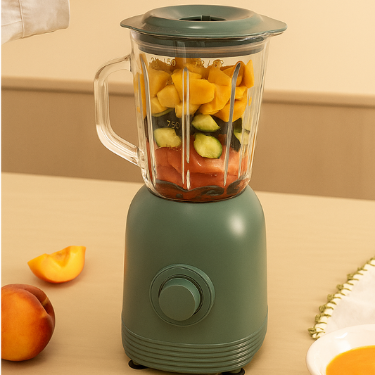 High-Power 800W Blender with 4 Stainless Steel Blades
