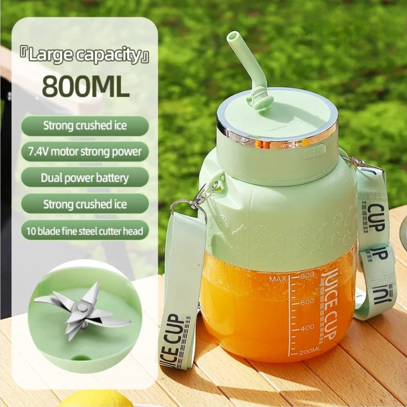 Wireless Portable 800ML Electric Sports Juicer