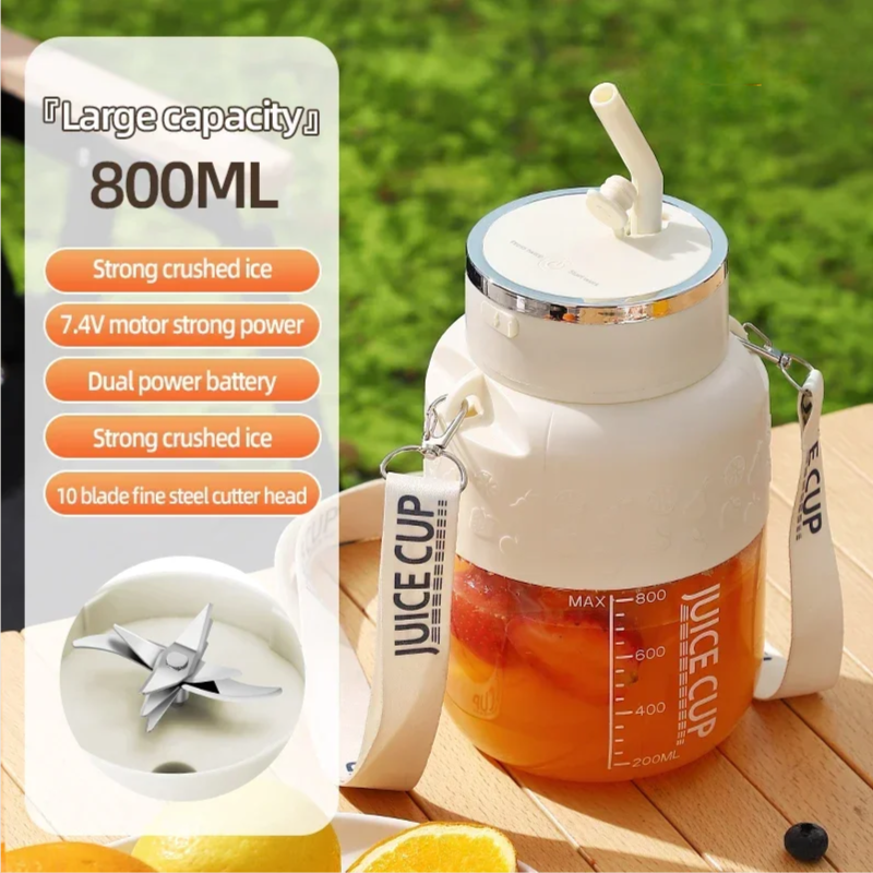 Wireless Portable 800ML Electric Sports Juicer