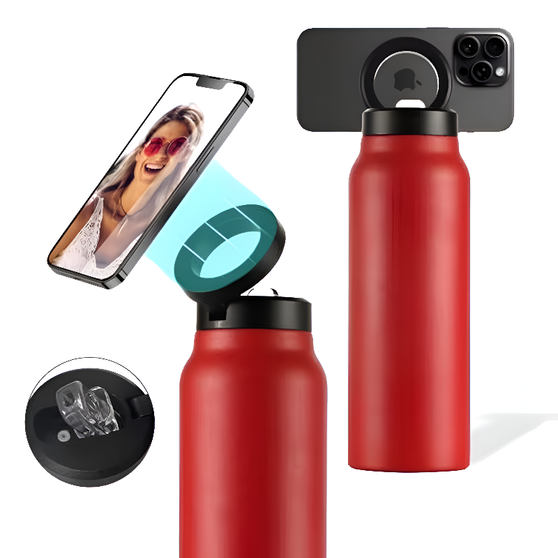 Insulated Water Bottle with Magsafe Phone Holder