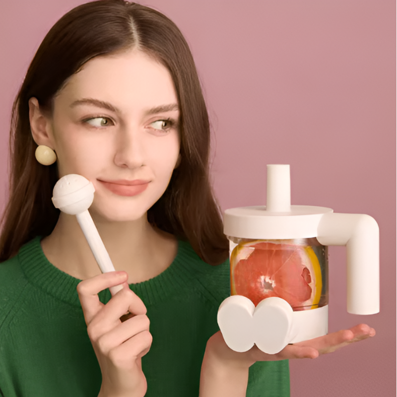 Multifunctional Summer Cup with Coaster & Straw