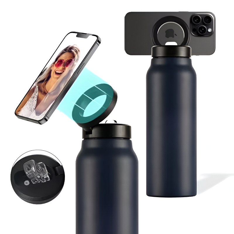 Insulated Water Bottle with Magsafe Phone Holder